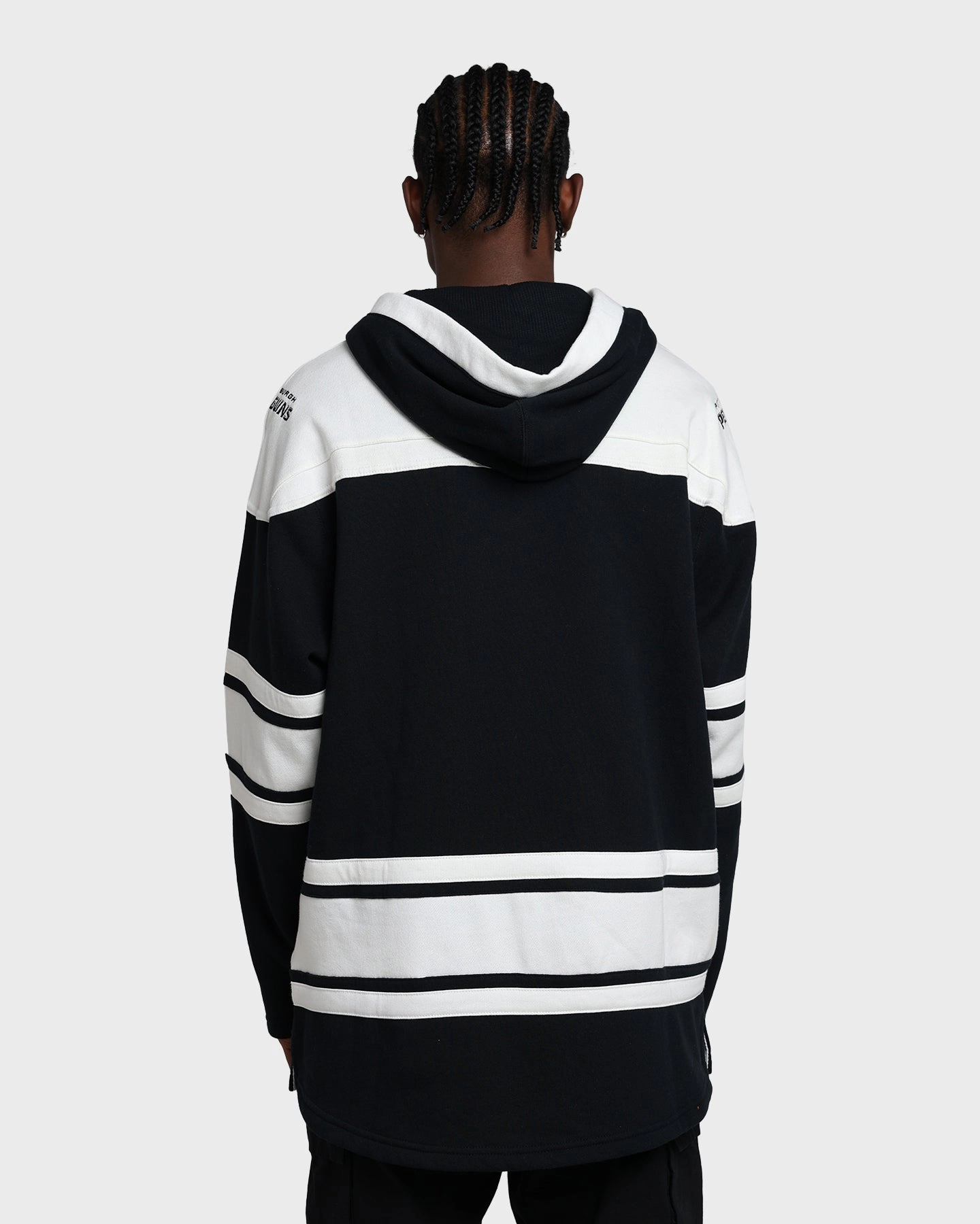 47 Brand Pittsburgh Penguins Superior Lacer Hoodie Jet Black Flexible Shield students