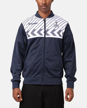 Hummel Tottenham Hotspurs 1986 Retro Jacket Navy Zippered Vents Participate