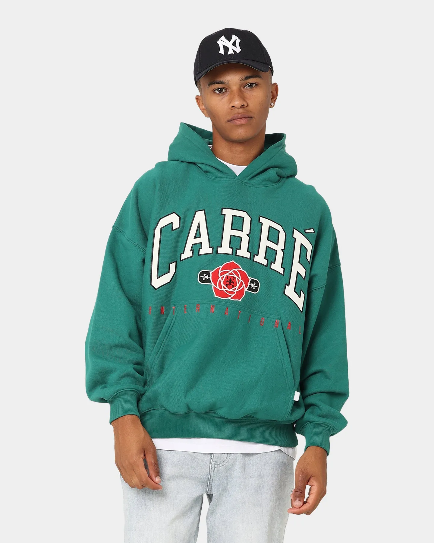 Upgrade Carre Rose International Oversized Hoodie Dark Teal