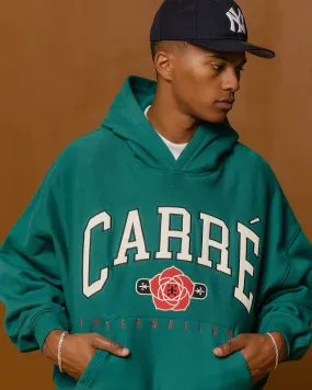 Carre Rose International Oversized Hoodie Dark Teal Urban Designer