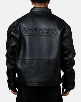 Avirex Black-Out Racing Jacket Black/Black Winter Layers Idolize