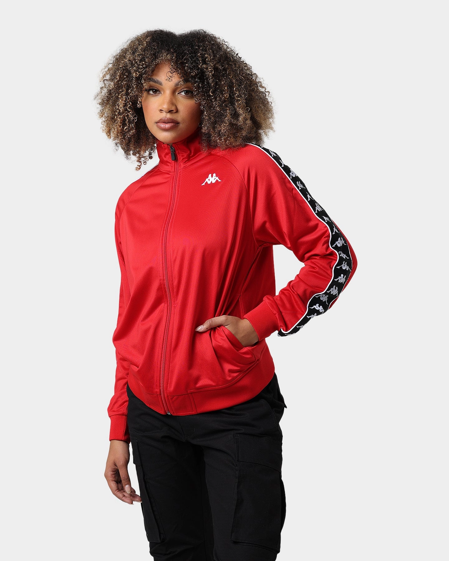 Kappa 222 Banda Anniston Slim Jacket Red/Black City