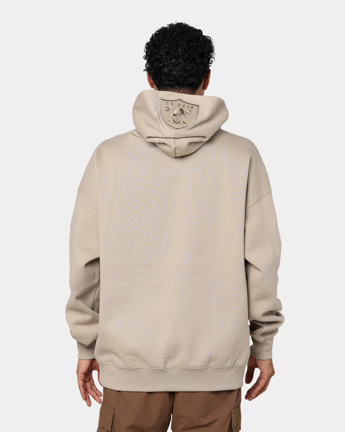 Road Trip suitable for stage shows Pro Standard Las Vegas Raiders Drop Shoulder Hoodie Taupe