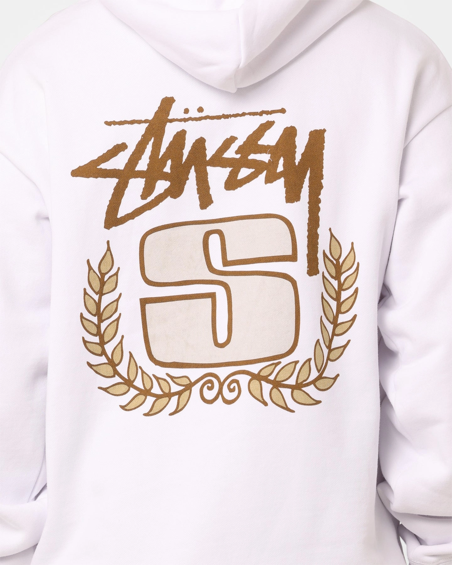 Sophisticated Recycled Material Stussy S Wreath Hoodie White