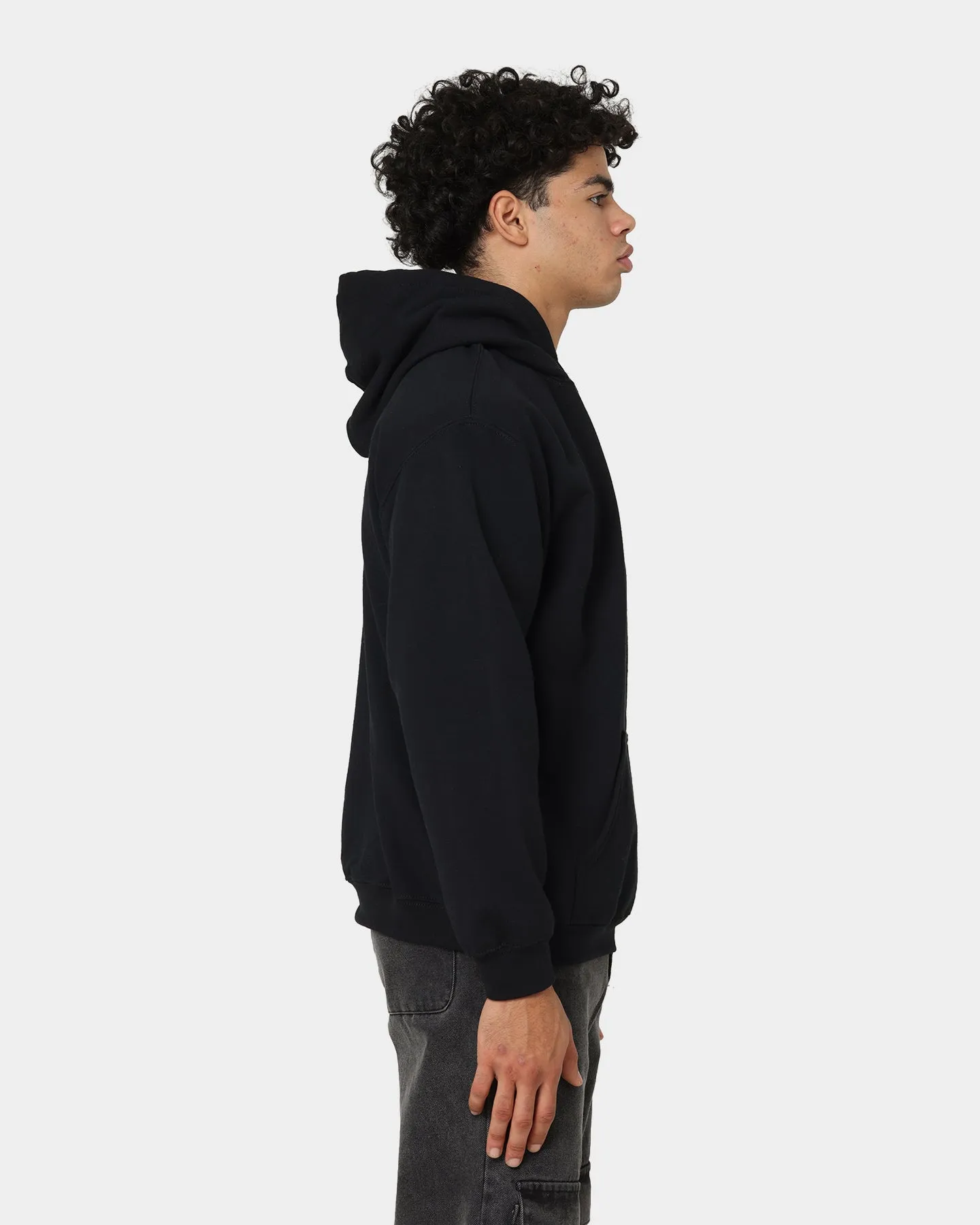 short sleeved shopping spree Goat Crew Fire Rose Hoodie Black