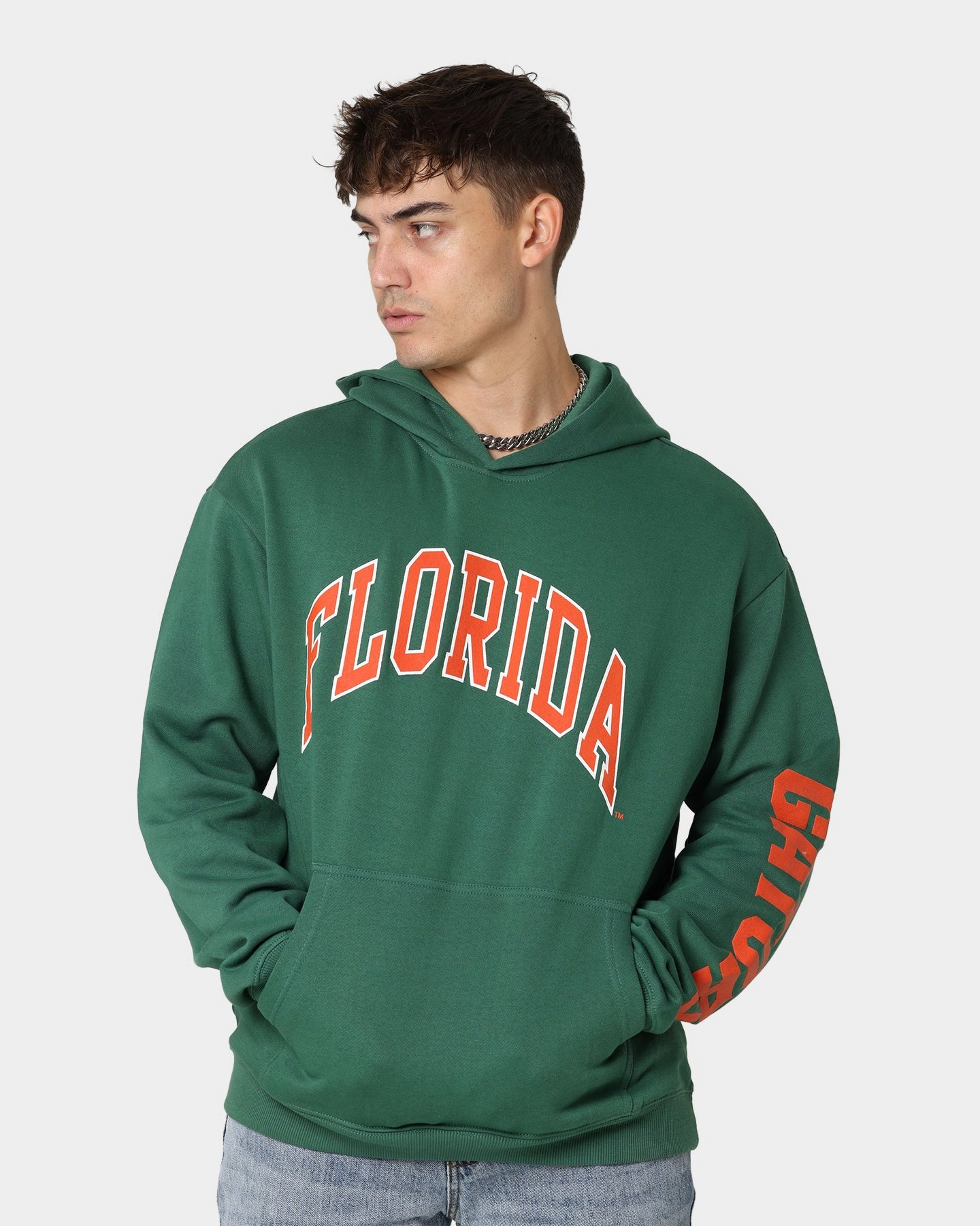 Expose National Collegiate Athletic Association Florida Gators Puff Print Hoodie Kelly Green