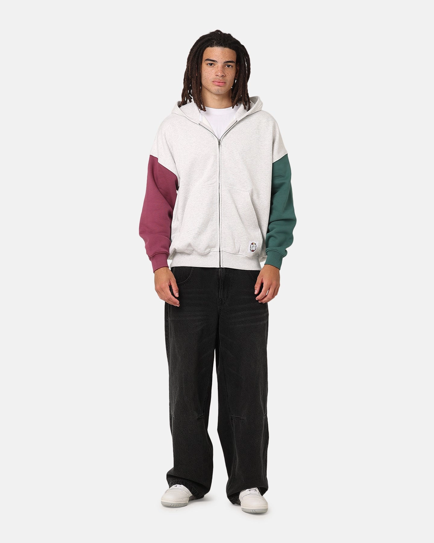 Light Comfort Carre Floral Full Zip Hoodie Multi