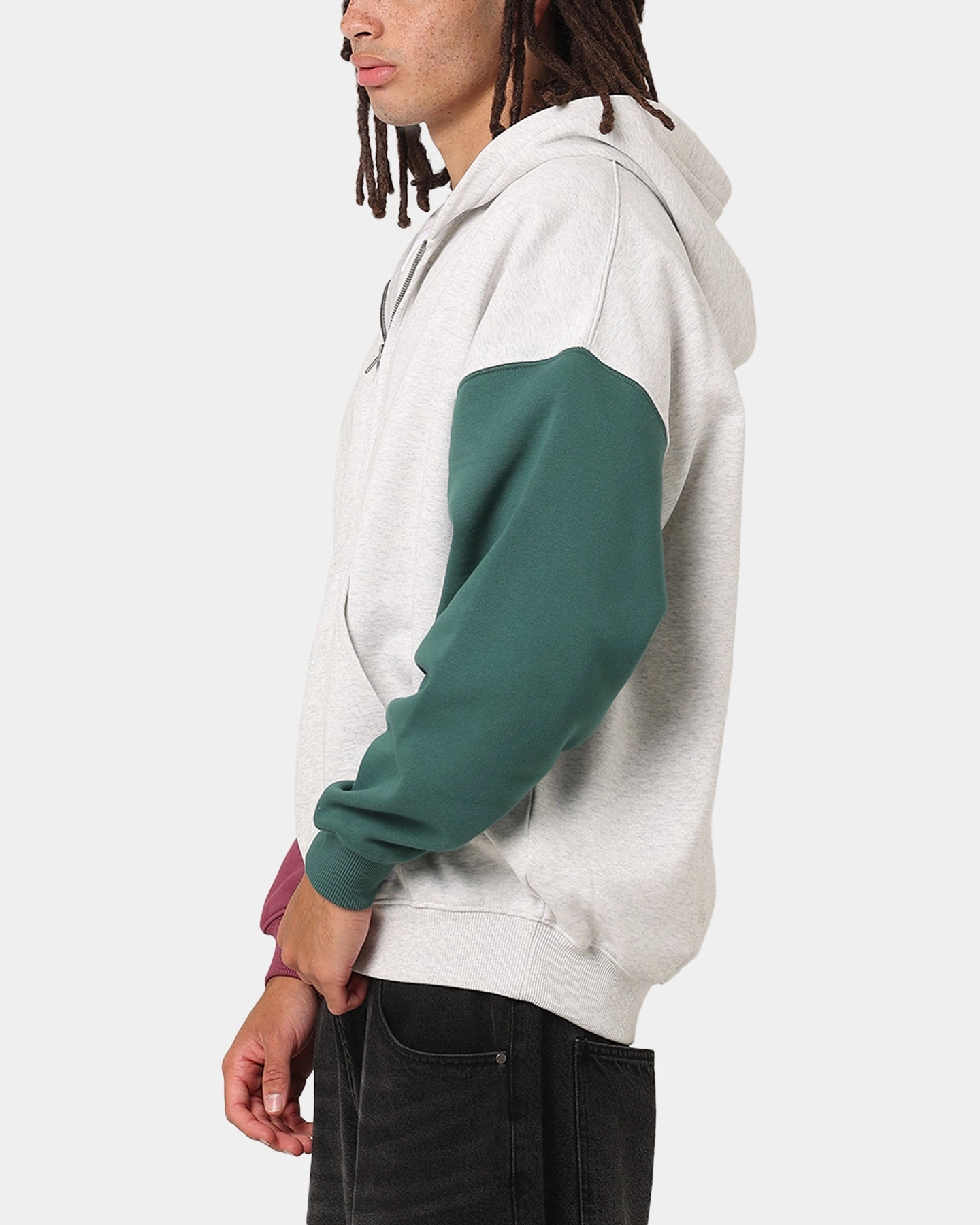 Water resistant coating Chain Carre Floral Full Zip Hoodie Multi