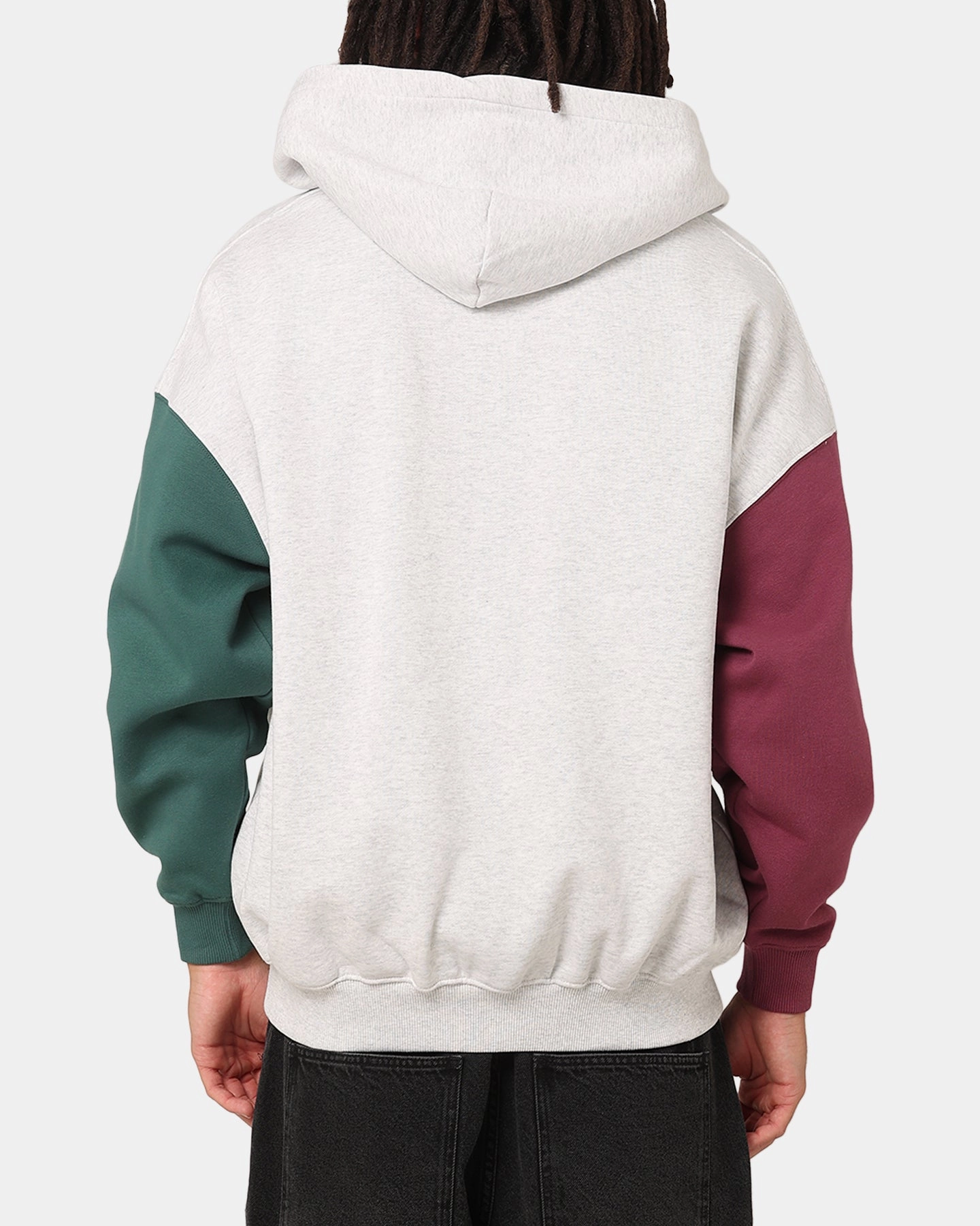 Dual Layer Ventilation HighCollar Design Carre Floral Full Zip Hoodie Multi