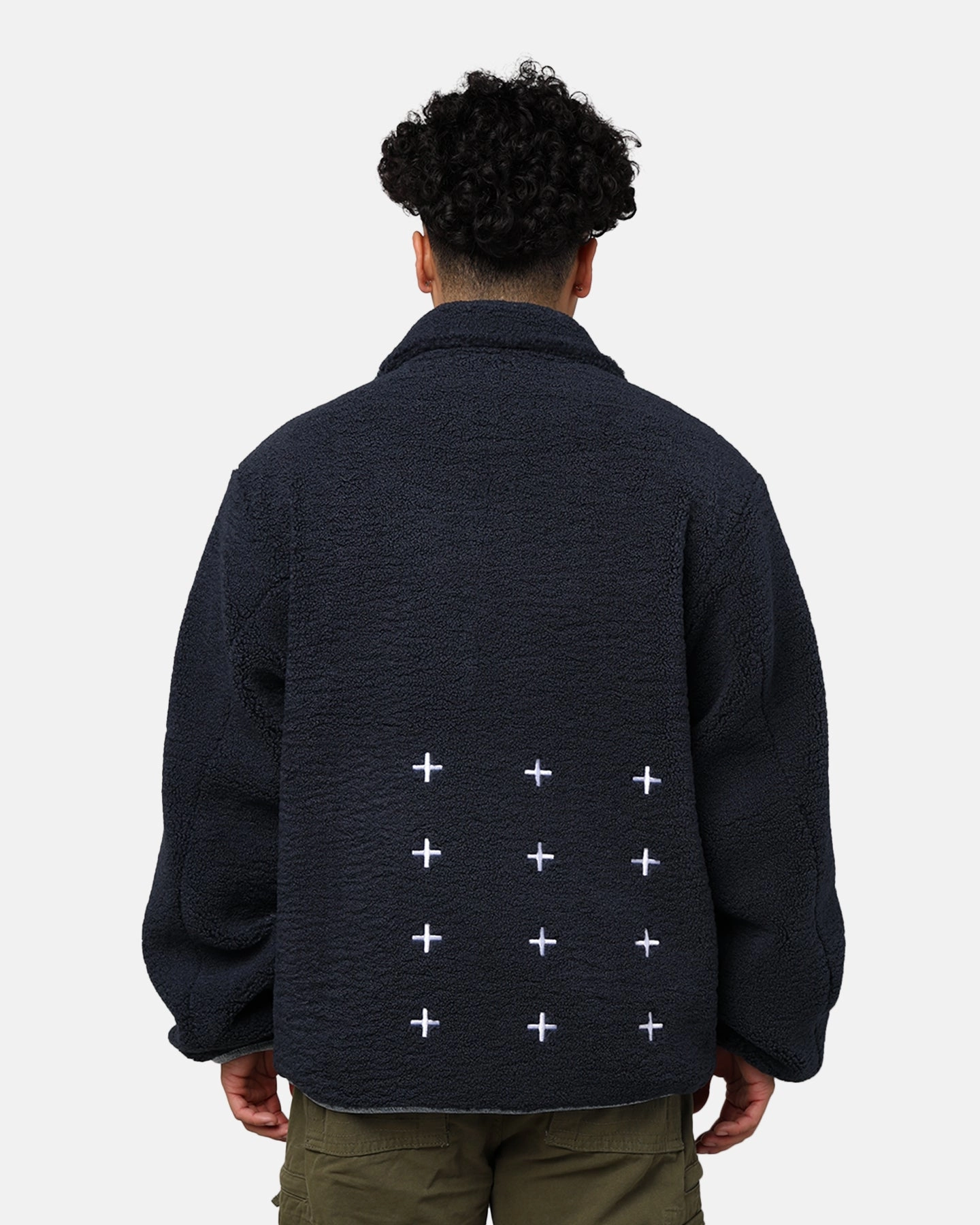 Soft Shell Material Acknowledge Ksubi Ice Breaker Zip Through Punk Jacket Navy