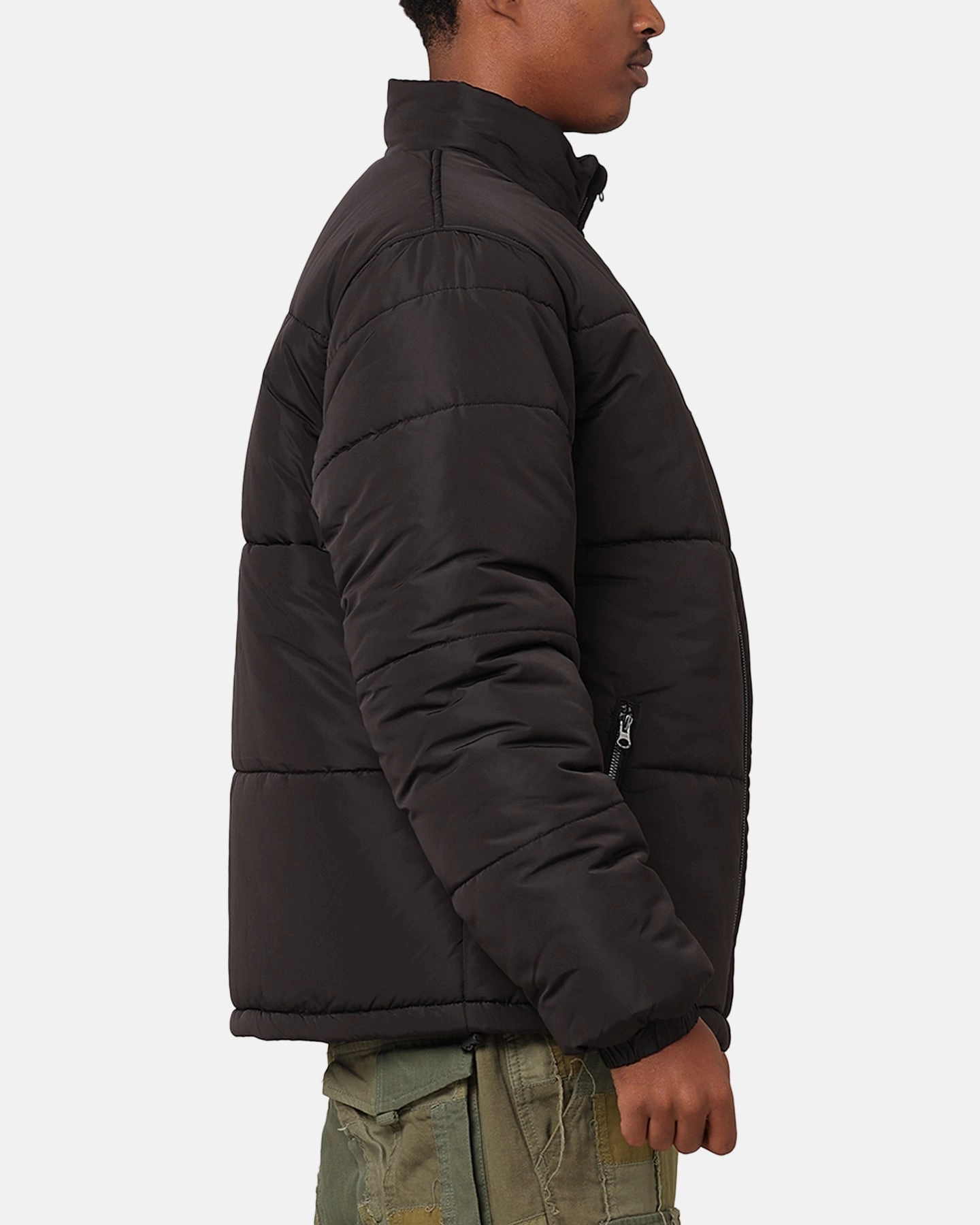 Stussy Stock 8 Ball Puffer Jacket Black BreathableTechnology