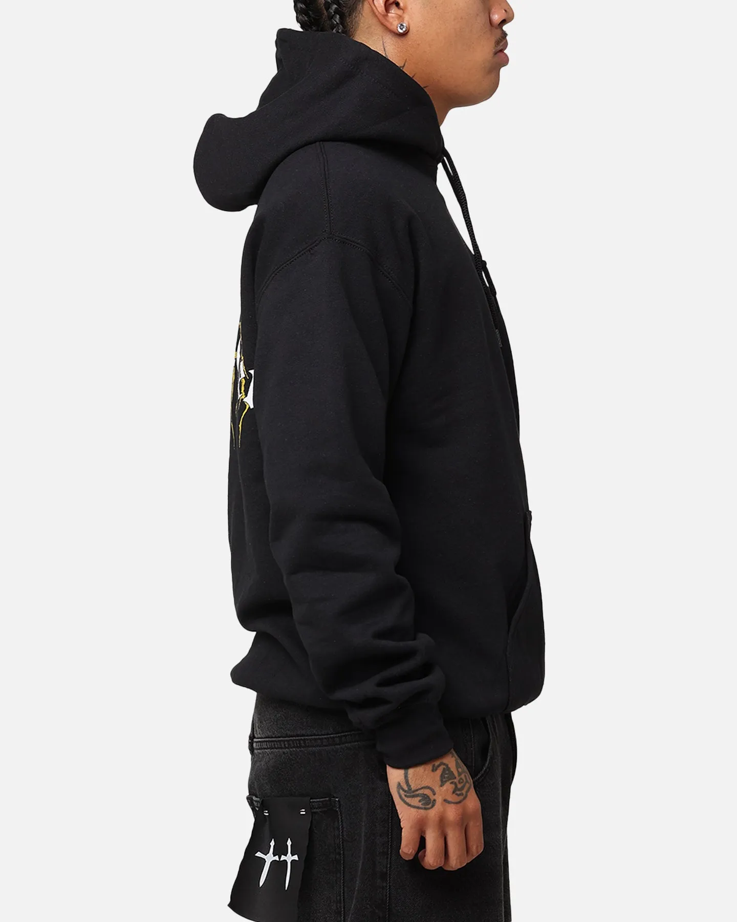 The Anti Order Choas Hoodie Black/Yellow/White Pocket-square