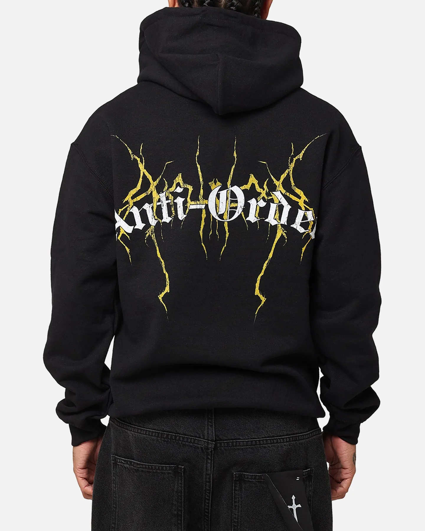 Contacts Anti Static Finish The Anti Order Choas Hoodie Black/Yellow/White