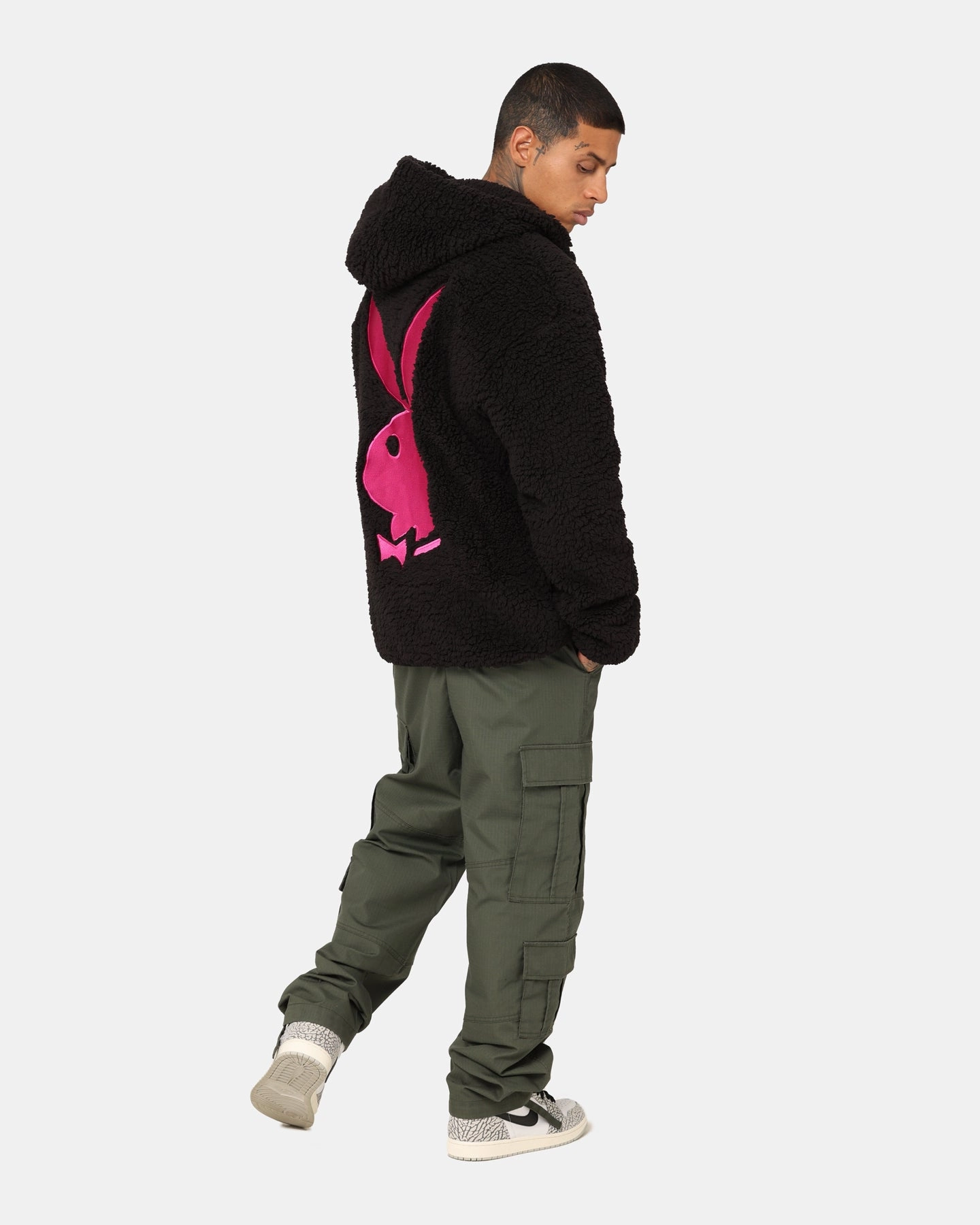 Playboy Bunny O Sherpa Jacket Black Thank