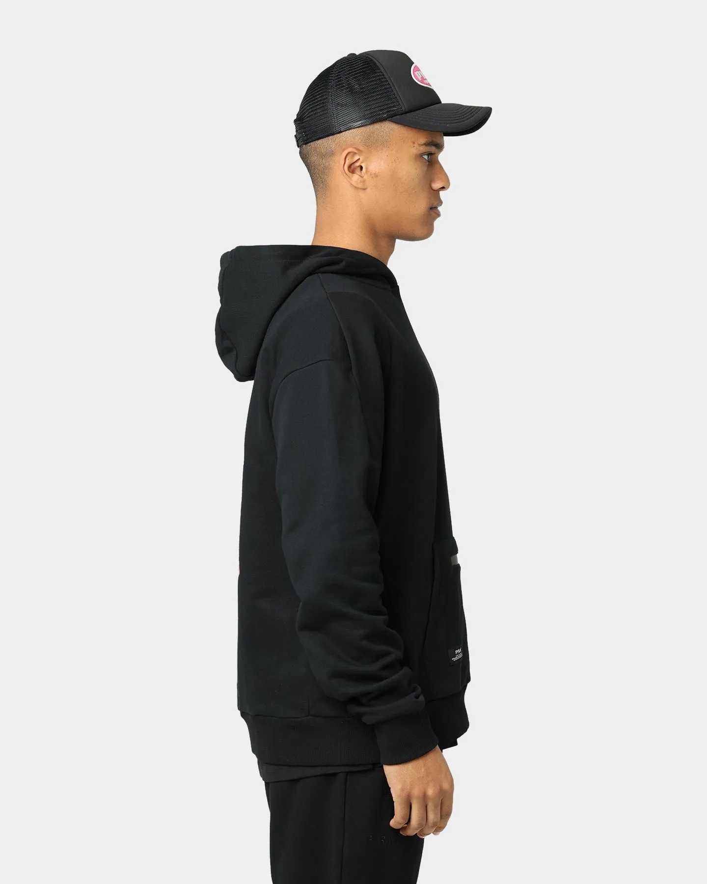 Pyra Spin Out Hoodie Black/Purple Badge