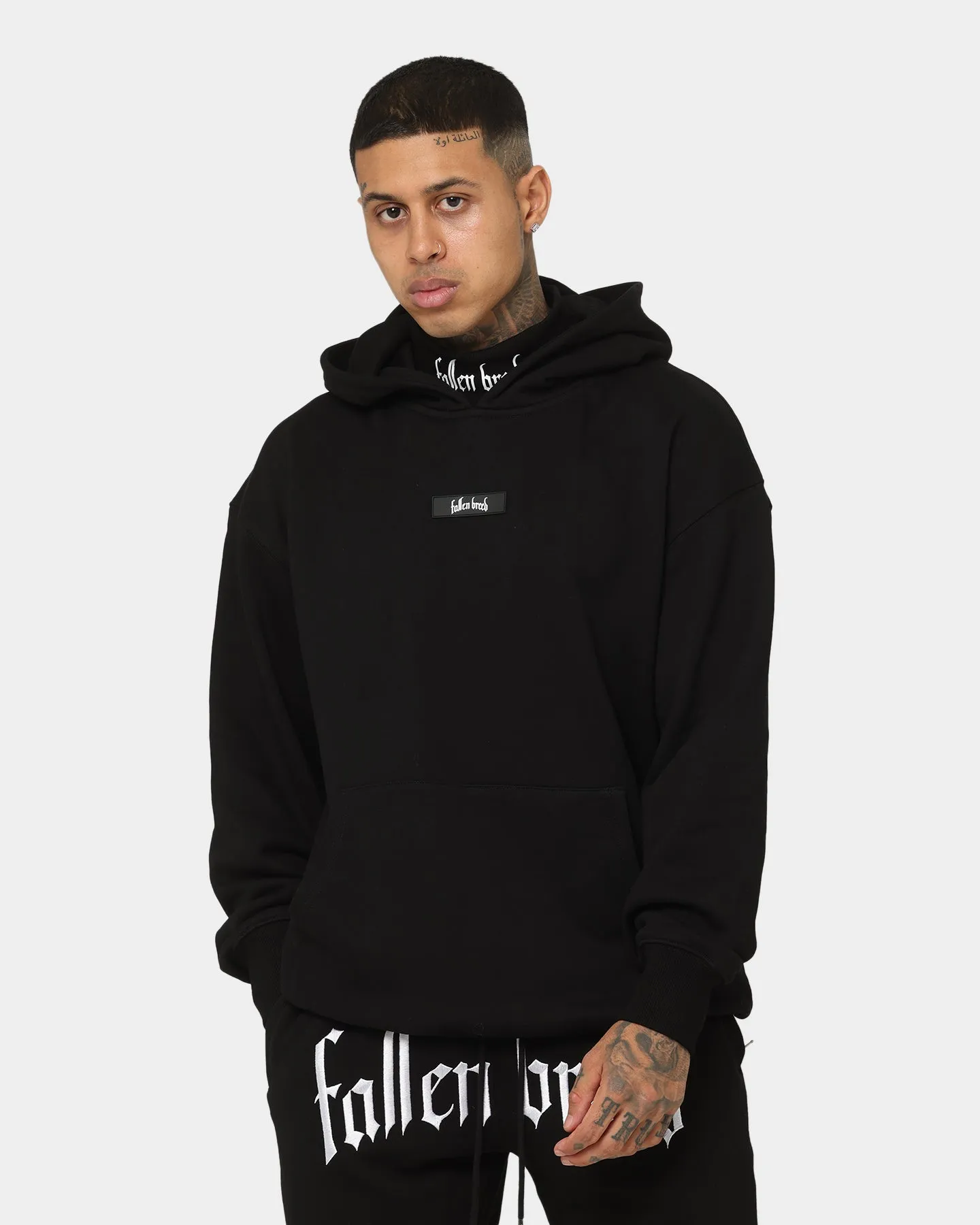 Trendy Accessory Fallen Breed Signature Logo Hoodie Black