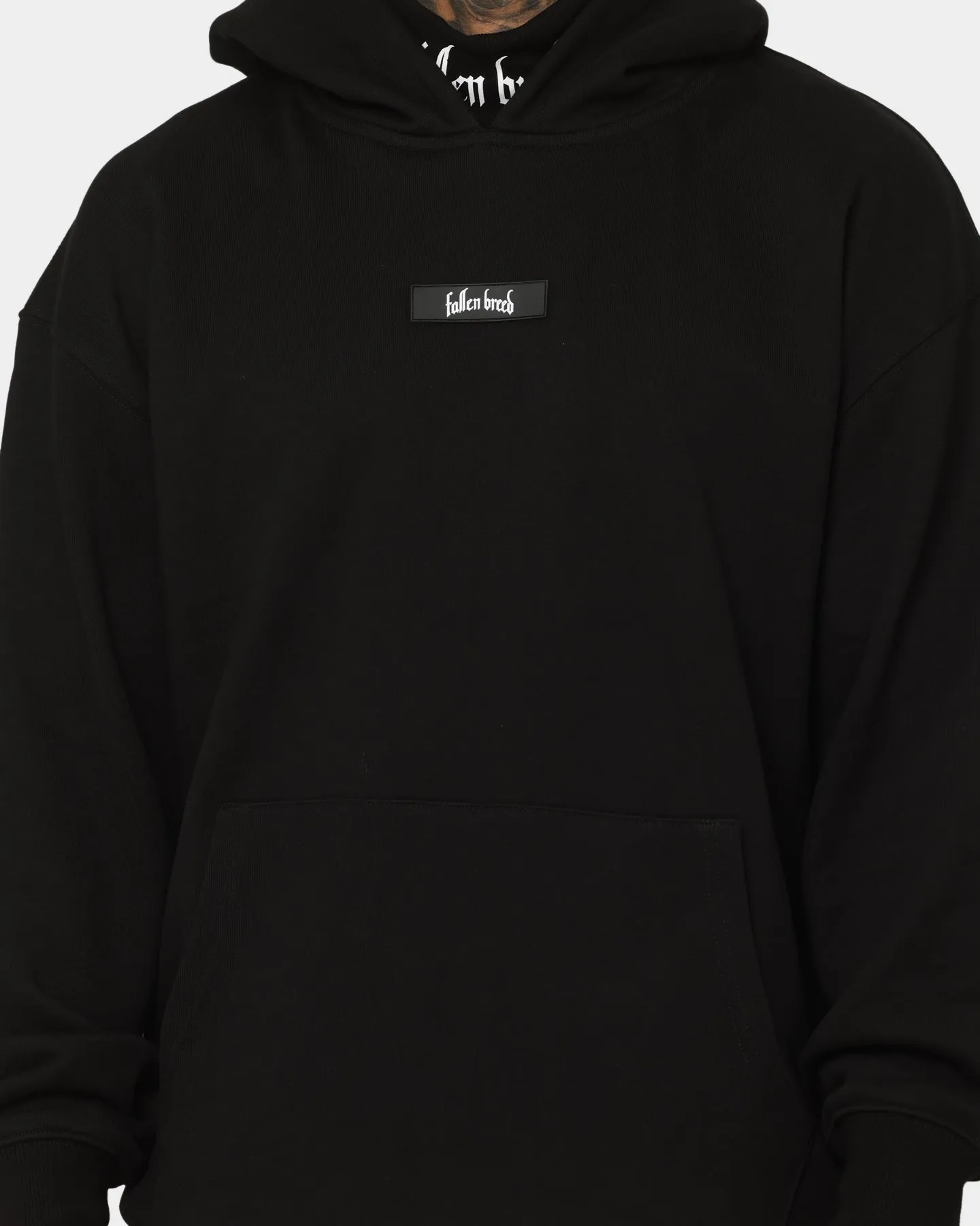 casual lunch Fallen Breed Signature Logo Hoodie Black