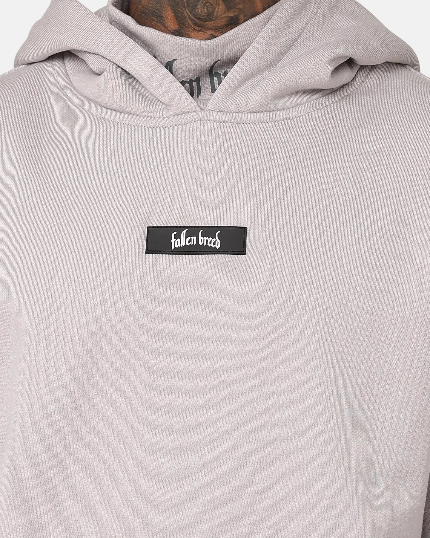 Bargain Winter Layers Fallen Breed Signature Logo Hoodie Light Grey