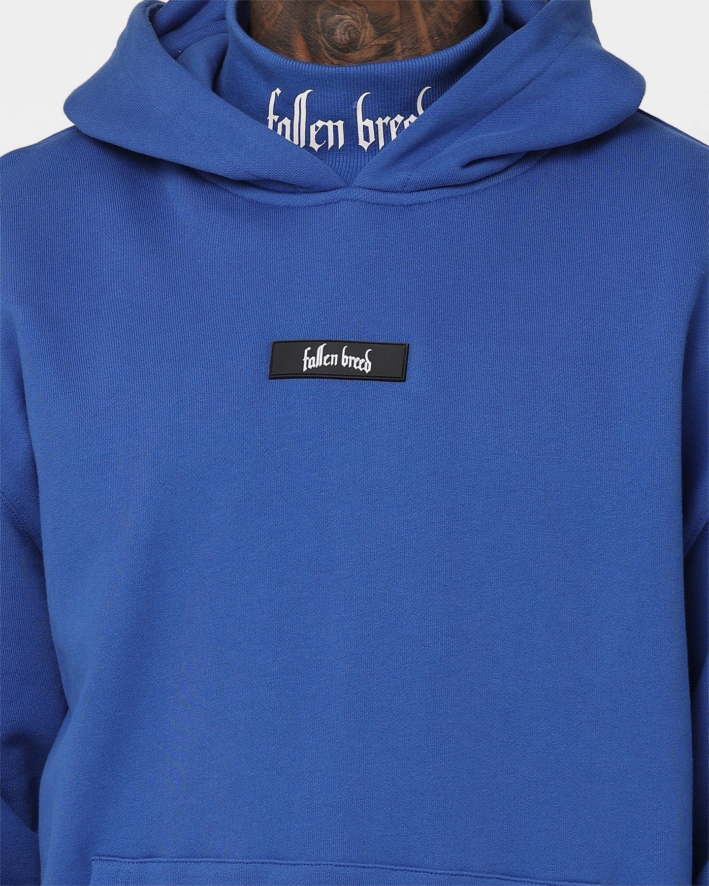 Fallen Breed Signature Logo Hoodie Sapphire Blue Simple Fit Surprise