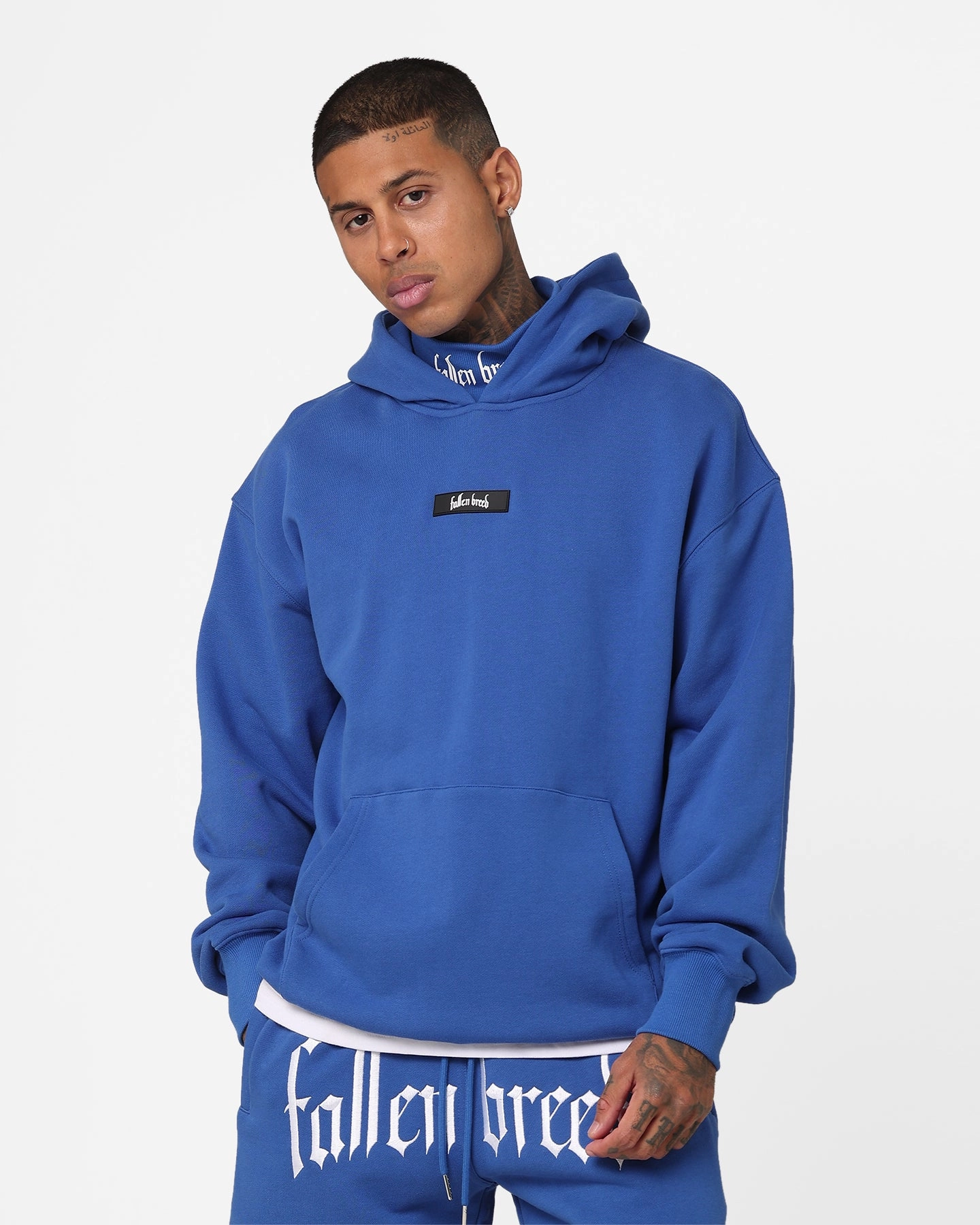 Fallen Breed Signature Logo Hoodie Sapphire Blue Winter Ready Soft inner layer