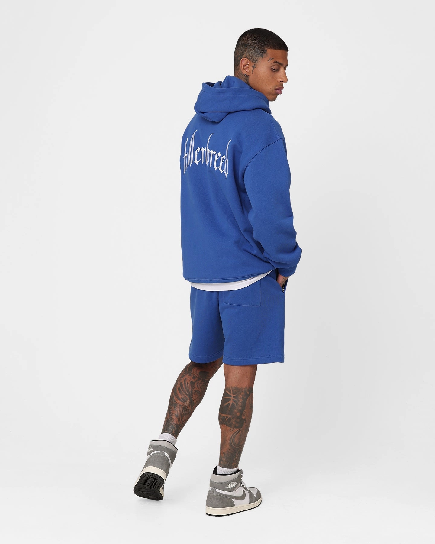 adults' Fallen Breed Signature Logo Hoodie Sapphire Blue