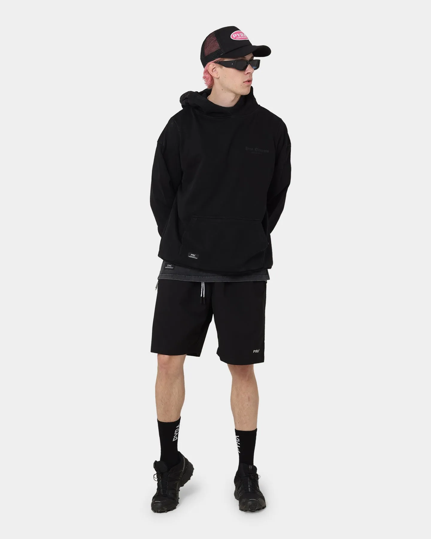 PYRA Old Town Vintage Hoodie Vintage Black Travel Layer Stylish Insulation