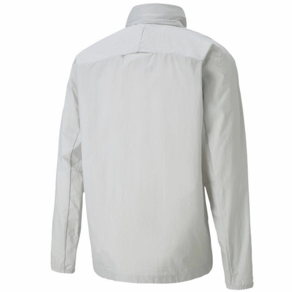 DualLayerVentilation basketball court Olympique Marseille soccer training rain jacket 2021 light grey - Puma