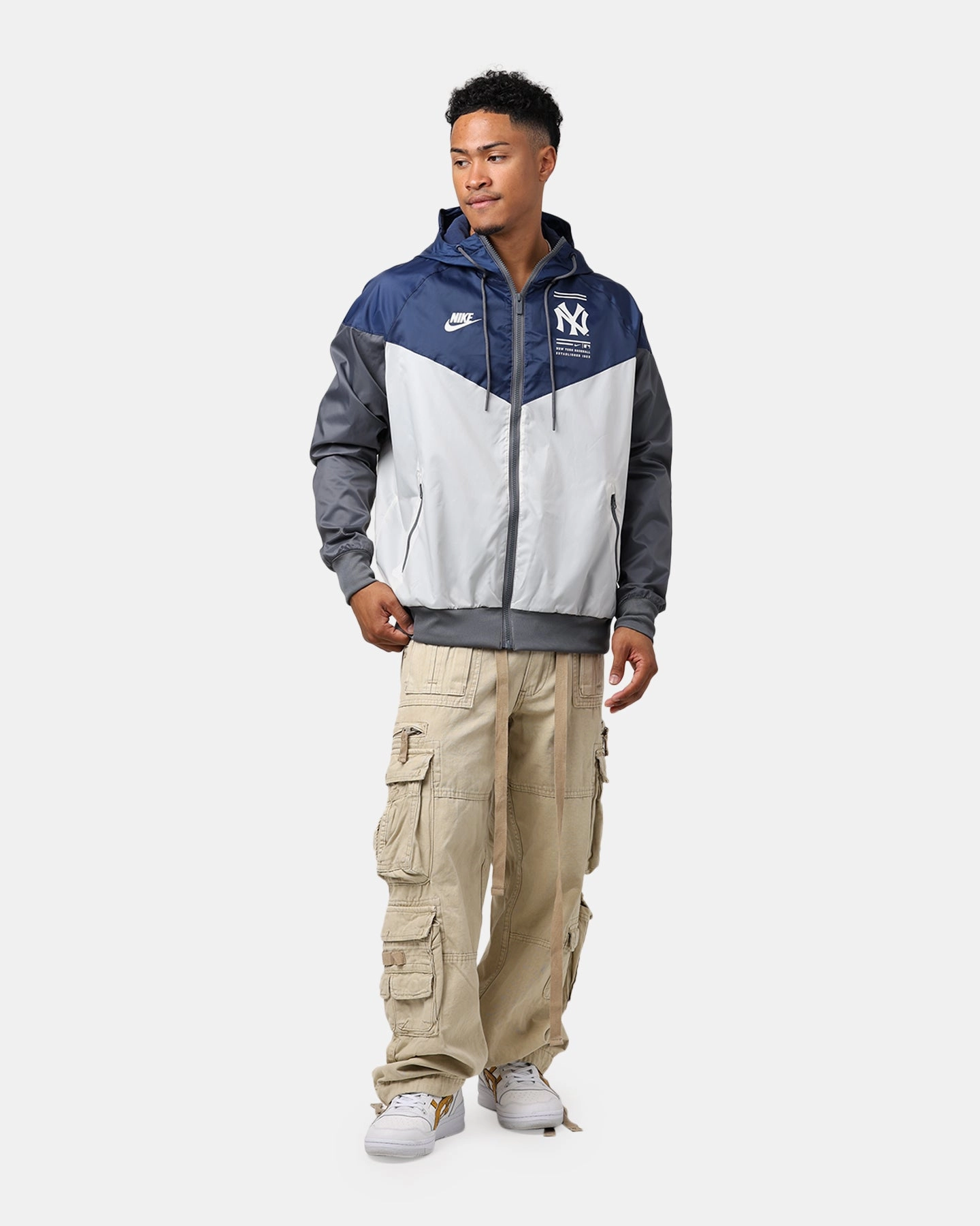 Nike New York Yankees Cooperstown Windrunner Jacket Midnight Navy/Light Bone Modern Look
