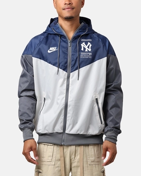 Purple Nike New York Yankees Cooperstown Windrunner Jacket Midnight Navy/Light Bone