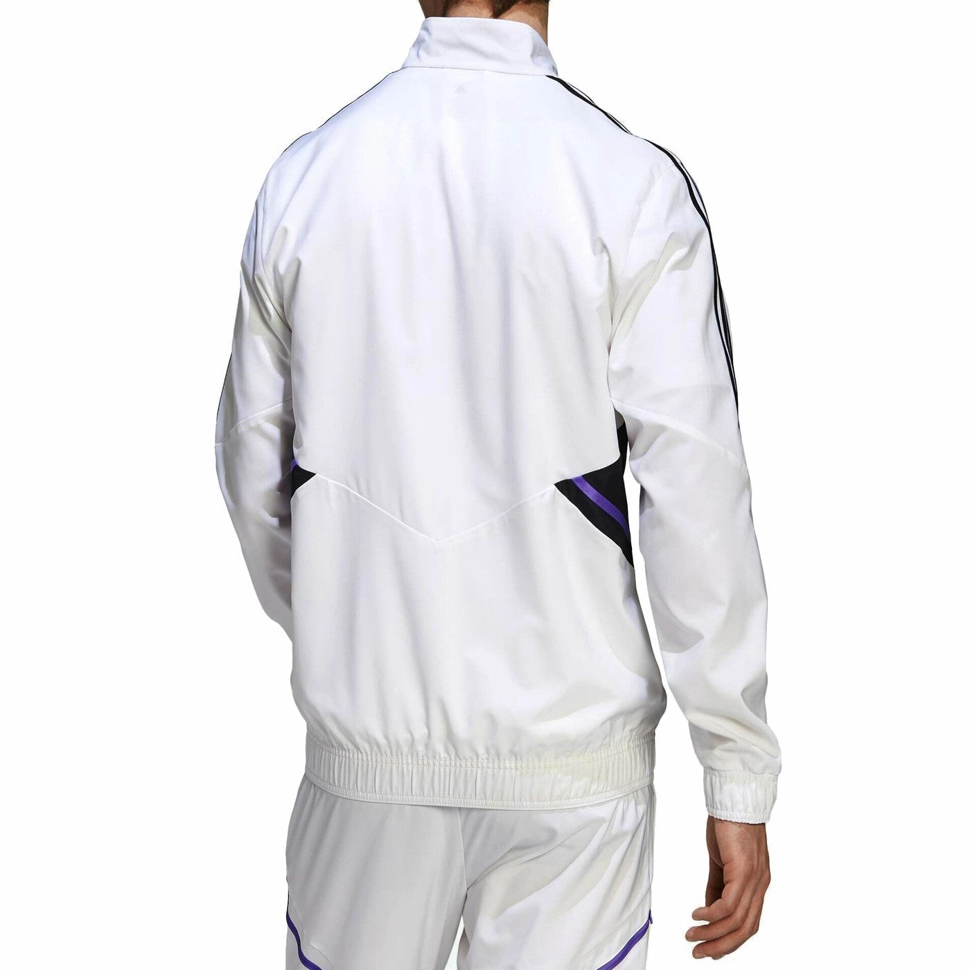 therapy Real Madrid white presentation soccer tracksuit 2022/23 - Adidas