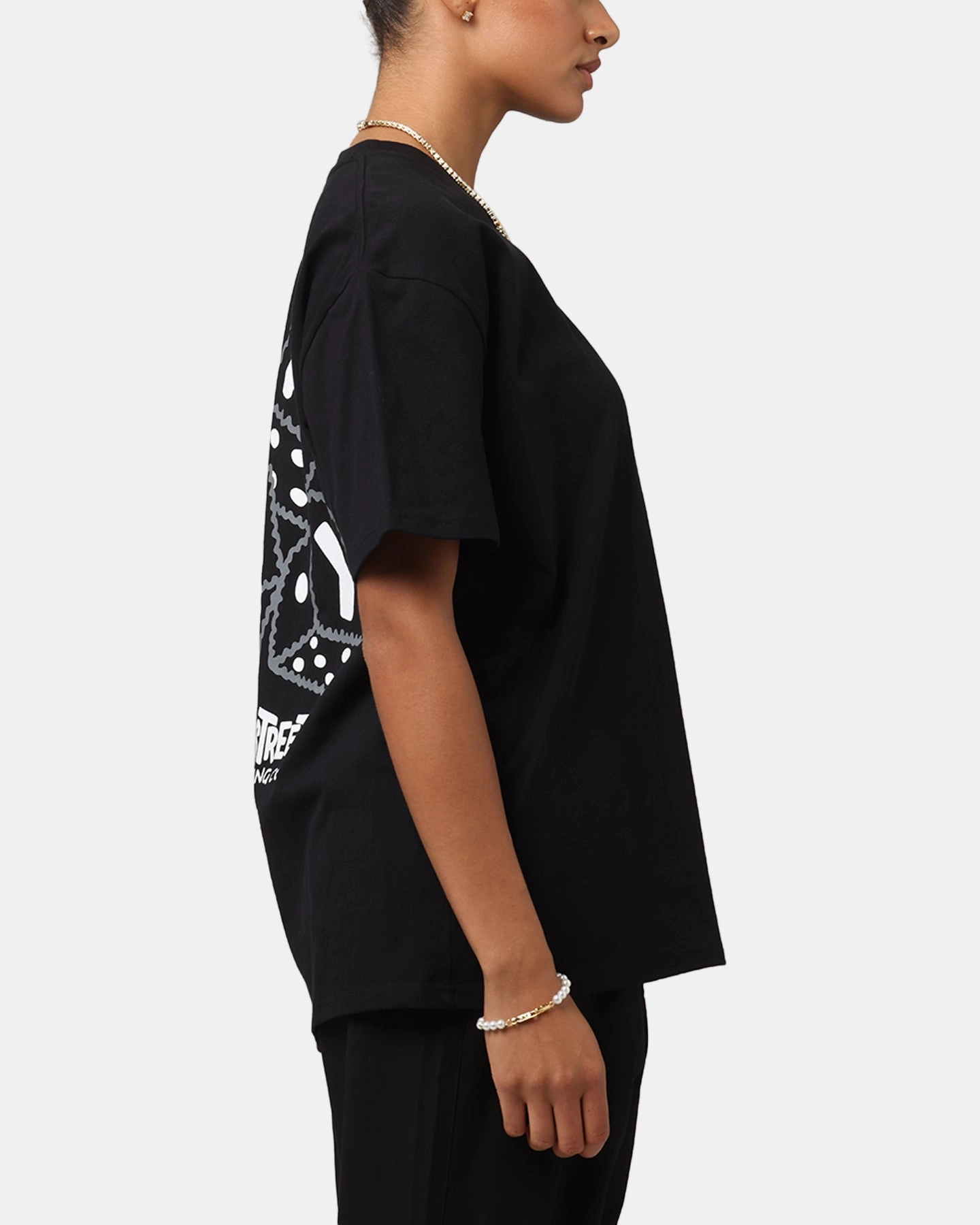 Comfy Apparel Chic Comfort Key Street Dice Vintage T-Shirt Black