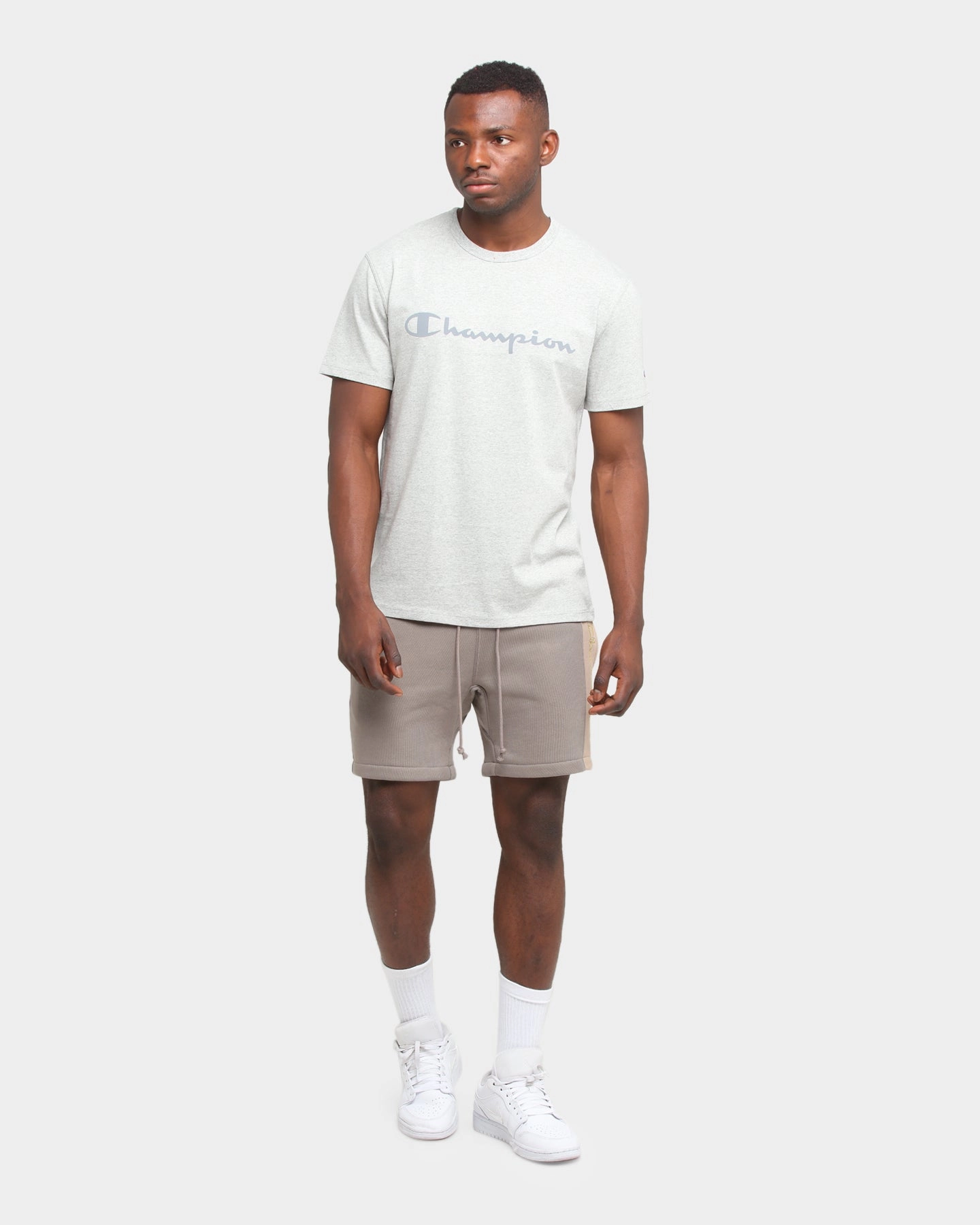 Champion Rev Weave Panel Stripe Shorts Gizmo Friction Reducing Lining