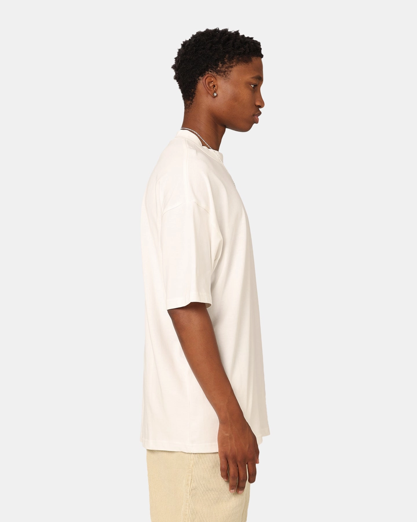 Culture Kings Oversized Blank T-Shirt Off White Casual Touch