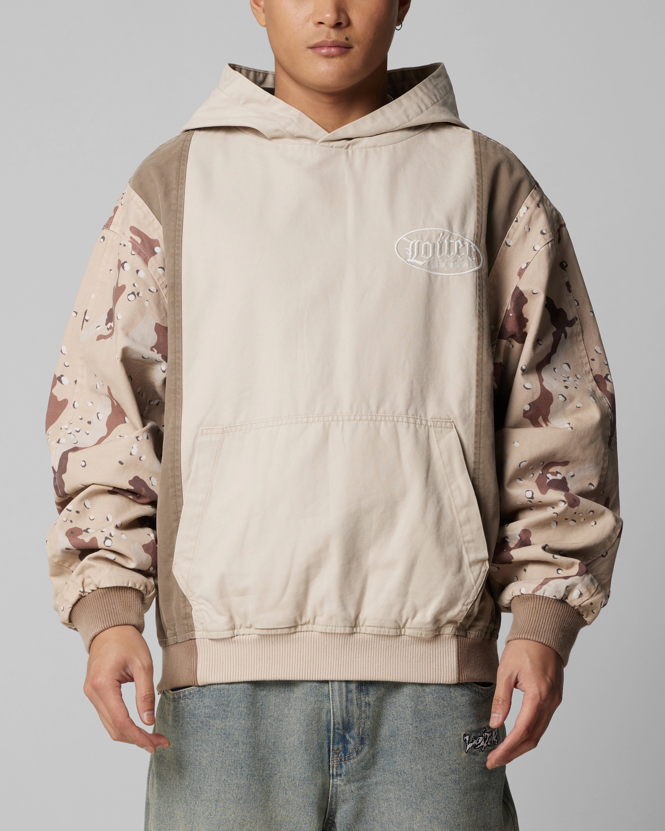 Loiter Splinter Hoodie Desert Camo Airport Lounge