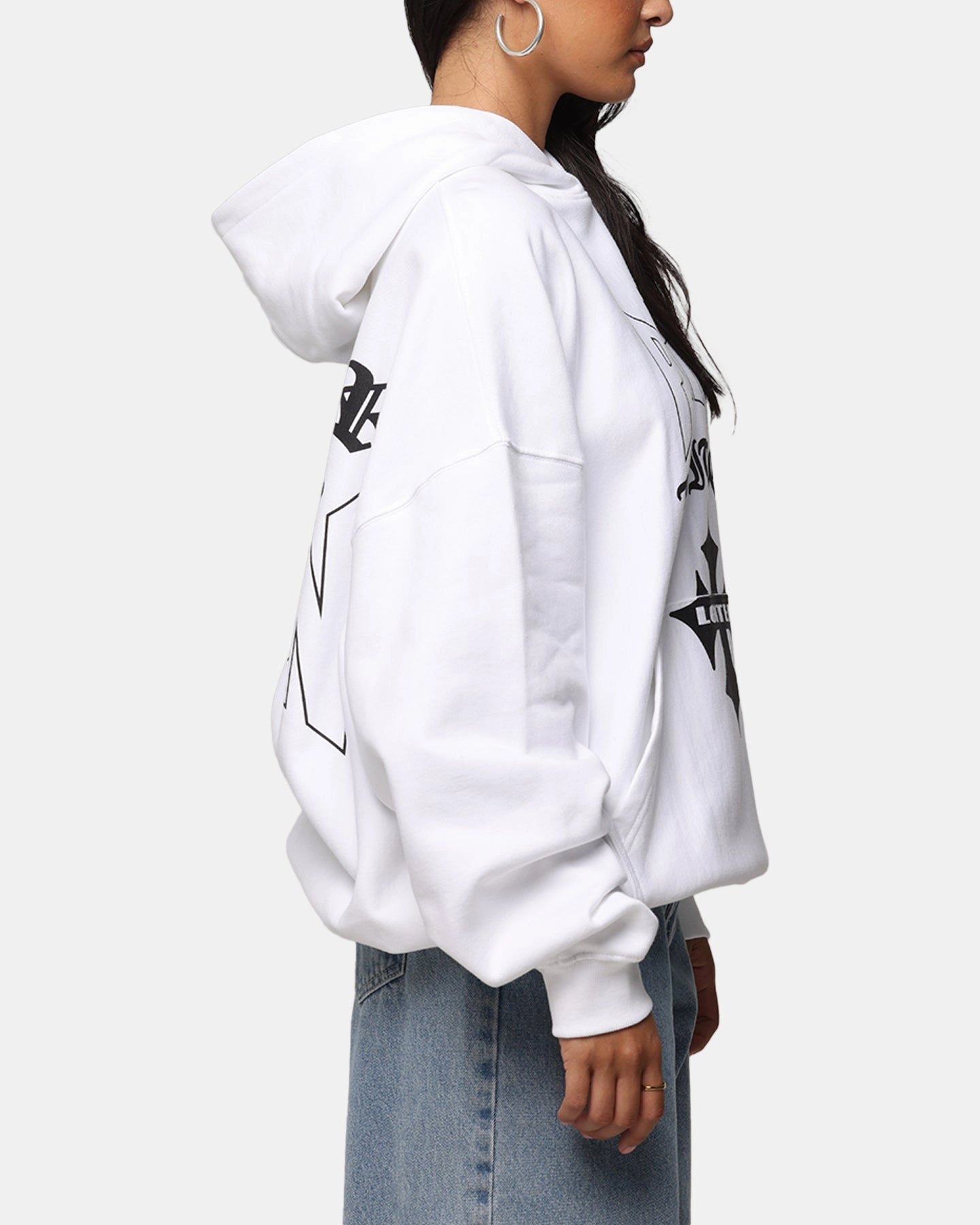 adult preference Rural style Loiter Ultimate Pain Hoodie White