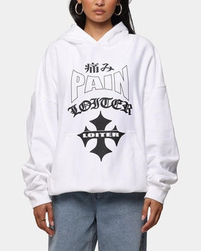 Street Look Ladybug like Loiter Ultimate Pain Hoodie White