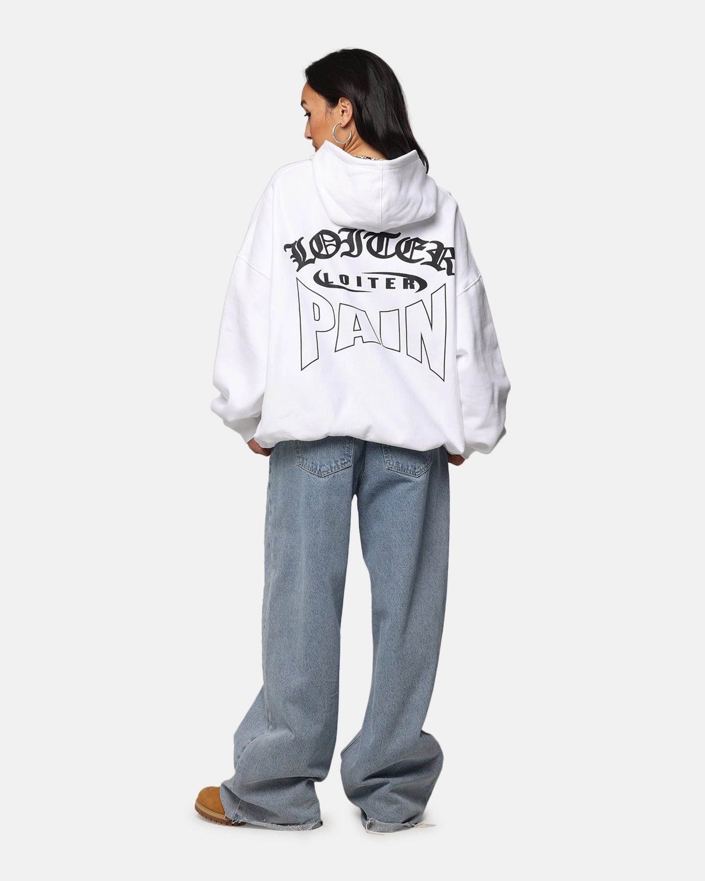 Versatile Layering Piece Ladybug like Loiter Ultimate Pain Hoodie White