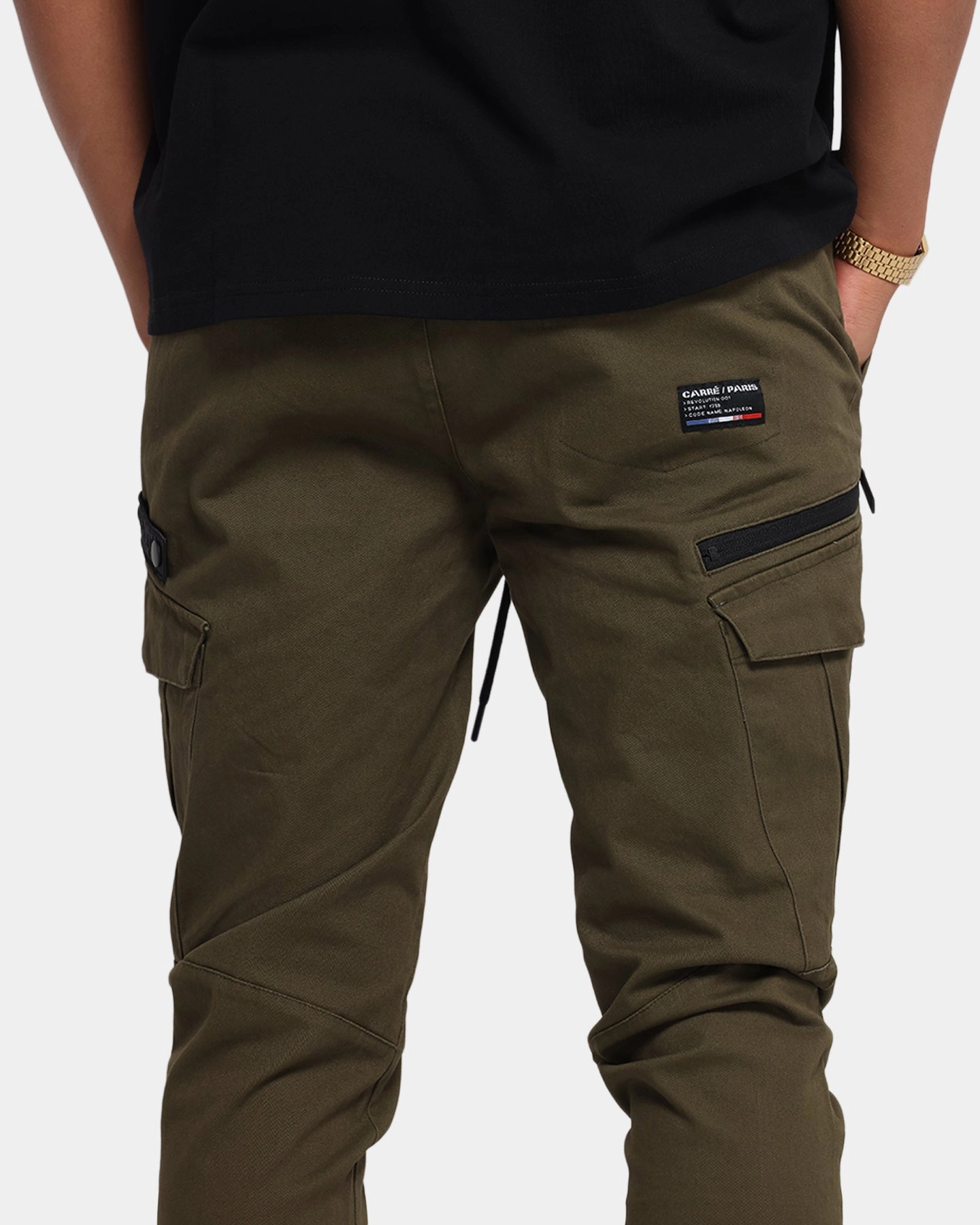 Carre Evolution Cargo Joggers Olive Green Sport Friendly Soft and Stretchy