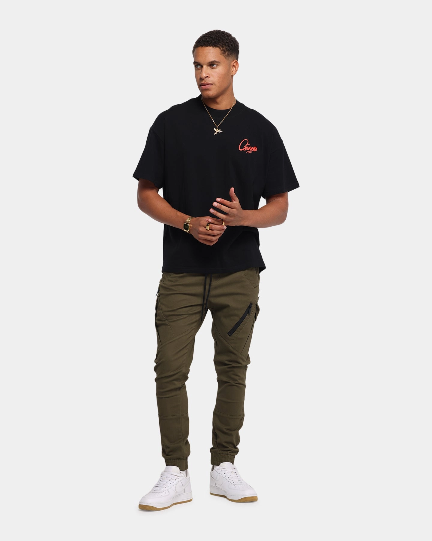 Carre Evolution Cargo Joggers Olive Green Seasonal Basic