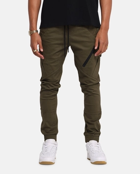 Thermal Regulating Fabric Carre Evolution Cargo Joggers Olive Green