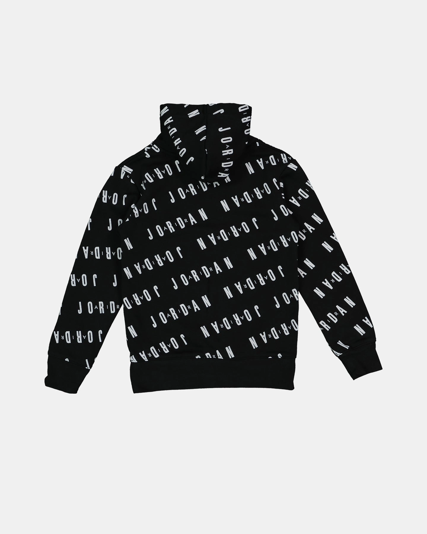 LowProfile Seam Design FoldableDesign Jordan Kids' Essential AOP Pullover Hoodie Black