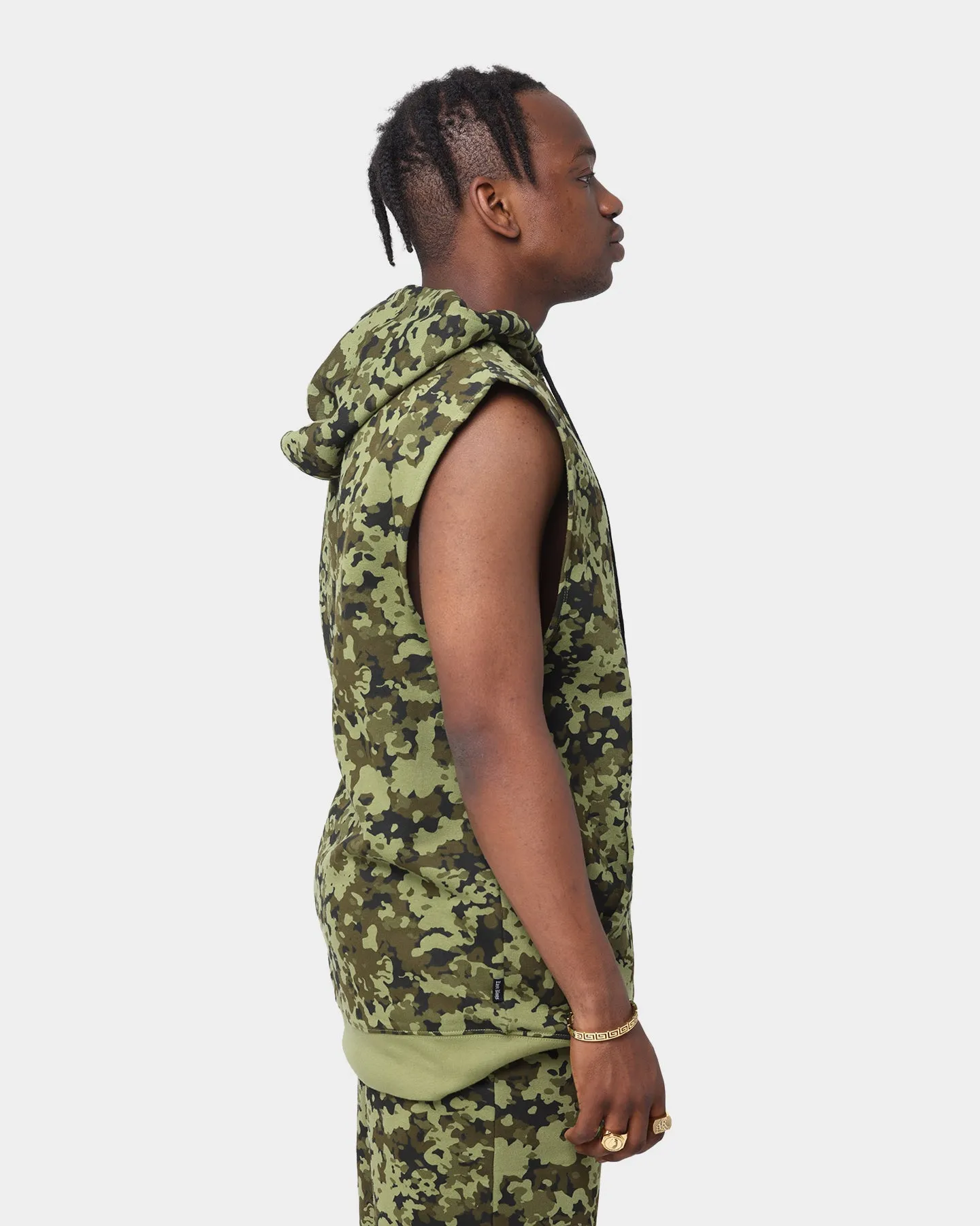 Last Kings Pharaoh Camo Sleeveless Hoodie Camo Comfy Layer Exhibit