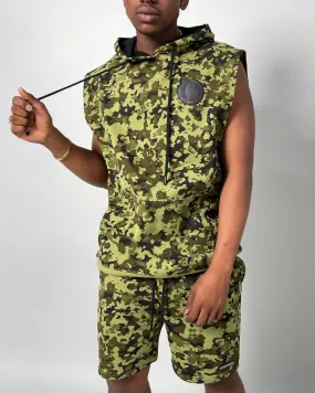 Last Kings Pharaoh Camo Sleeveless Hoodie Camo adults' Ergonomic Fit