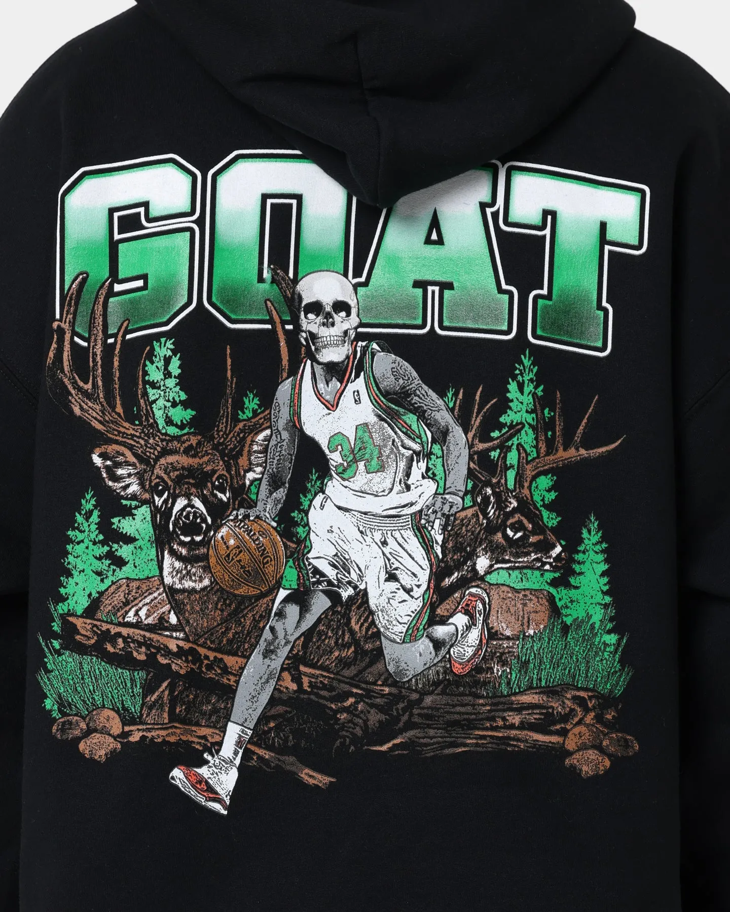 Period Goat Crew Buck Hunter Hoodie Black