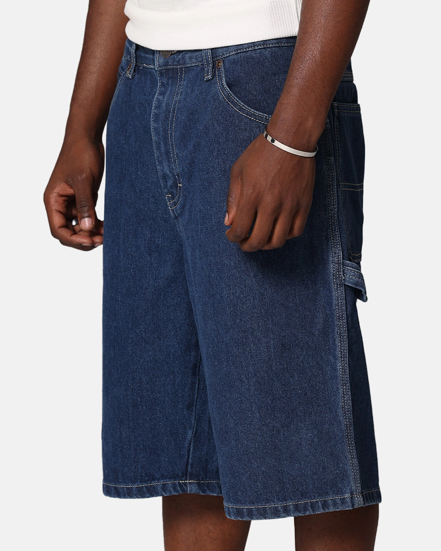 Four Way Stretch Bright Colors Dickies Relaxed Fit Carpenter Shorts Stone Washed Indigo