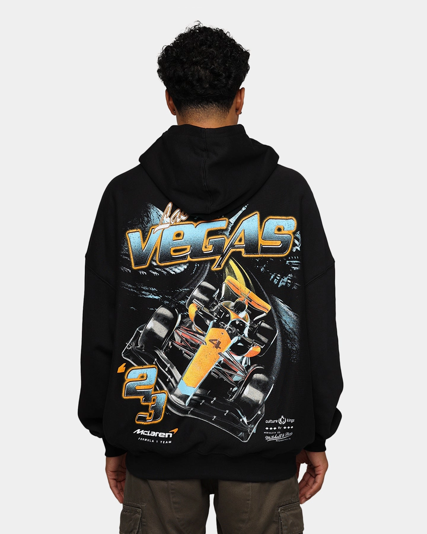 Hearing-aid Layer Versatility Mitchell & Ness X McLaren X Culture Kings Las Vegas Collection Lando Norris Vintage Hoodie Black