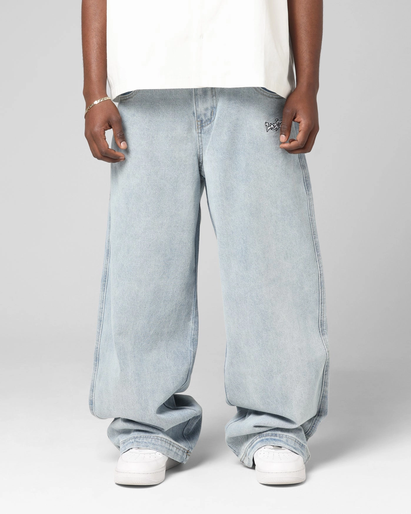 Smart Layer Loiter Star Born Jeans Washed Blue