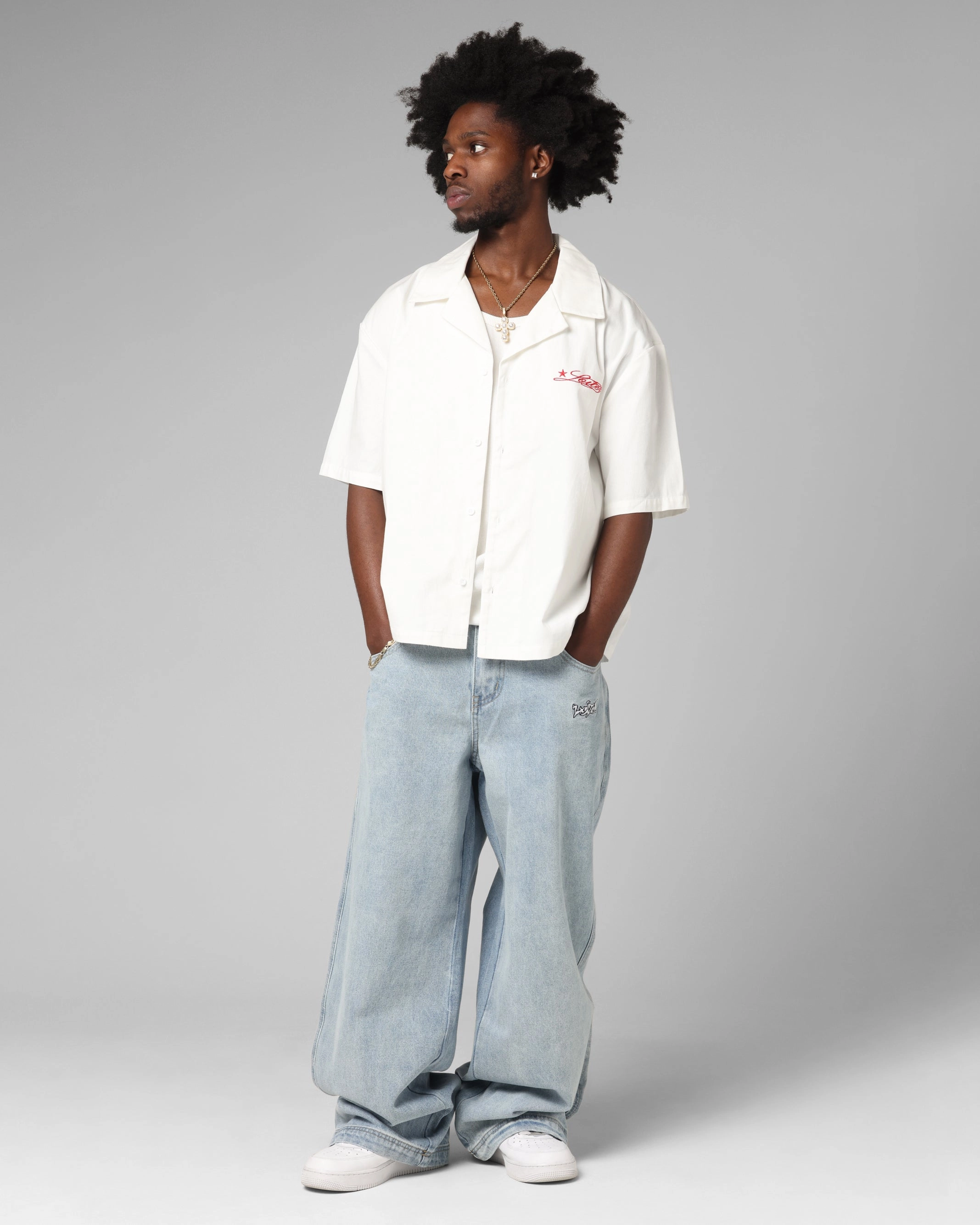 Loiter Star Born Jeans Washed Blue Simple Utility