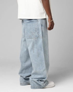 Feminine Fit Loiter Star Born Jeans Washed Blue