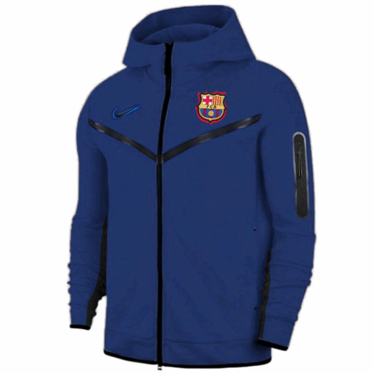Odor-resistant FC Barcelona Tech Fleece presentation soccer tracksuit 2022 - Nike